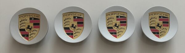 original.jpeg 4 pcs (Set) 76mm - 2.99inch Silver Porsche Wheel Center Hub Caps