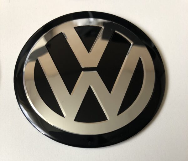 original.jpeg 4 pcs (Set) 65mm - 2.56inch Black Volkswagen Wheel Center Hub Caps Stickers
