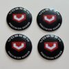 original.jpeg 4 pcs (Set) 56mm - 2.20inch Black & Red Vossen Wheel Center Hub Caps Stickers
