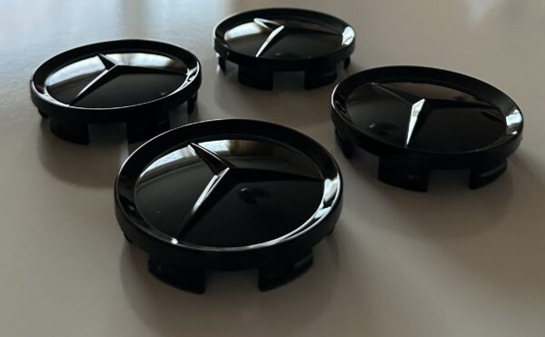 original.jpeg 4 pcs (Set) 64mm - 2.52inch Glossy Black Mercedes Benz Wheel Center Hub Caps