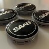 original.jpeg 4 pcs (Set) 63mm - 2.48inch Black SAAB Wheel Center Hub Caps