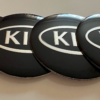 original.png 4 pcs (Set) 56mm - 2.20inch Black Kia Wheel Center Hub Caps Stickers