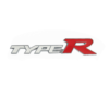 original.png 1 pcs White & Red Honda Type R Metal Emblem Sticker