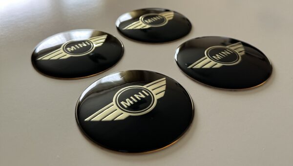original.jpeg 4 pcs (Set) 65mm - 2.56inch Black Mini Cooper Wheel Center Hub Caps Stickers