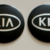 original.png 4 pcs (Set) 56mm - 2.20inch Black Kia Wheel Center Hub Caps Stickers