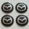 original.jpeg 4 pcs (Set) 65mm - 2.56inch Black Mazda Wheel Center Hub Caps Stickers