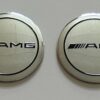 original.jpeg 4 pcs (Set) 56mm - 2.20inch Silver AMG Wheel Center Hub Caps Stickers