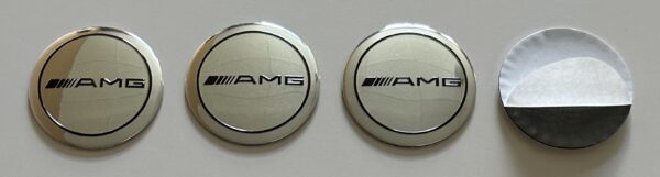 original.jpeg 4 pcs (Set) 56mm - 2.20inch Silver AMG Wheel Center Hub Caps Stickers