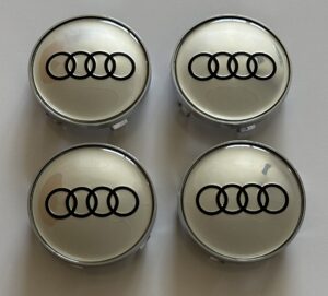 original.jpeg 4 pcs (Set) 68mm - 2.68inch Silver Audi Wheel Center Hub Caps