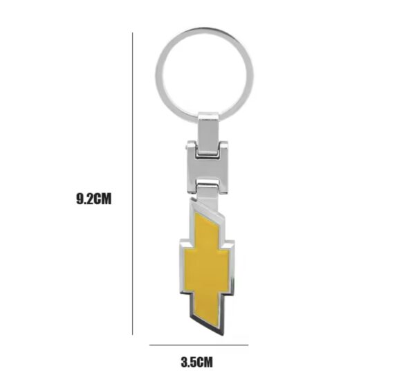 original.jpeg 1 pcs High Quality Yellow Chevrolet Metal Keychain