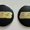 original.jpeg 4 pcs (Set) 70mm - 2.75inch Black & Gold BBS Wheel Center Hub Caps Stickers