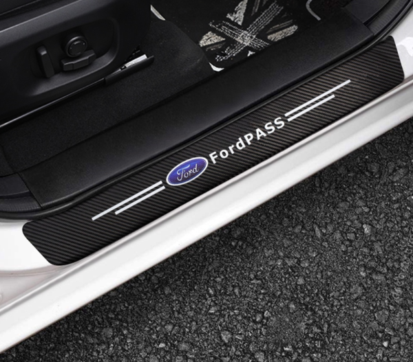 original.png 4 pcs Carbon Fiber Car Door Sill Scuff Protector Set for Ford Pass - Anti-Scratch Strip