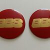 original.jpeg 4 pcs (Set) 70mm - 2.75inch Red & Gold BBS Wheel Center Hub Caps Stickers