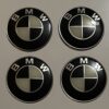 original.jpeg 4 pcs (Set) 65mm - 2.56inch Black & White BMW Wheel Center Hub Caps Stickers