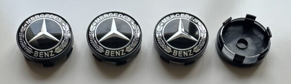 original.jpeg 4 pcs (Set) 60mm - 2.36inch Black Mercedes Benz Wheel Center Hub Caps