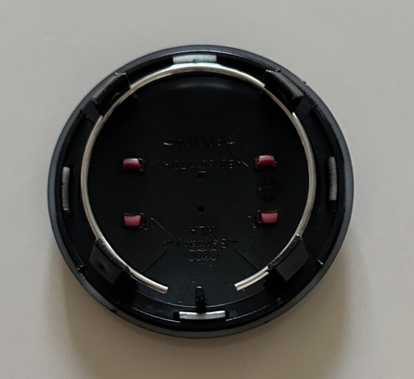 original.jpeg 4 pcs (Set) 69mm - 2.72inch Black & Red Audi Wheel Center Hub Caps