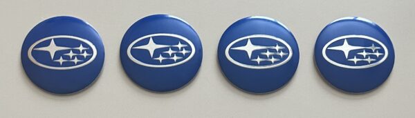 original.jpeg 4 pcs (Set) 56mm - 2.20inch Blue Subaru Wheel Center Hub Caps Stickers