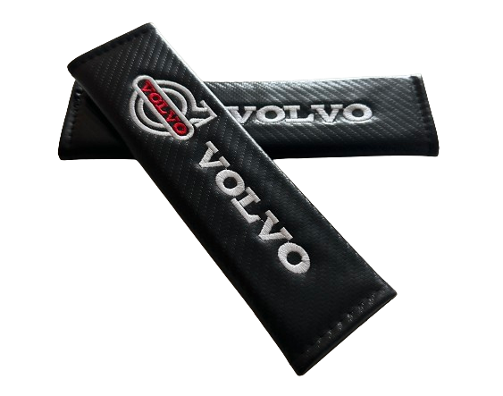 original.png 2 pcs Black Volvo Car Styling Safety Belt Cover Protection Shoulder Pad Cushion Harness Pad