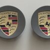 original.jpeg 4 pcs (Set) 76mm - 2.99inch Gray Porsche Wheel Center Hub Caps