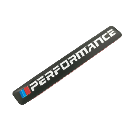 original.png 1 pcs Black BMW Performance Emblem Sticker Metal