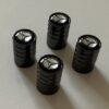 original.jpeg Set of 4 Dark Silver Tire Valve Dust Caps for Mercedes Benz