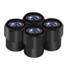 original.png 4 pcs (Set) Black Subaru Tire Valve Dust Caps