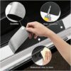 4 pcs Carbon Fiber Car Door Sill Scuff Protector Set for Volvo - Anti-Scratch Strip