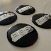 original.jpeg 4 pcs (Set) 60mm - 2.36inch Black & Silver High Quality BBS Wheel Center Hub Caps Stickers