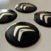 original.jpeg 4 pcs (Set) 65mm - 2.56inch Black Citroen Wheel Center Hub Caps Stickers