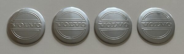 original.jpeg 4 pcs (Set) 56mm - 2.20inch Silver Volvo Wheel Center Hub Caps Stickers