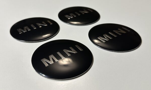 original.jpeg 4 pcs (Set) 56mm - 2.20inch Black Mini Cooper Wheel Center Hub Caps Stickers