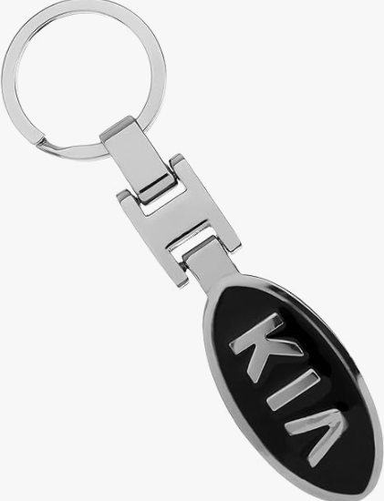 original.png 1 pcs High Quality Black KIA Metal Keychain
