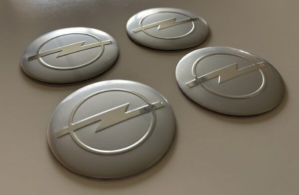 original.jpeg 4 pcs (Set) 56mm - 2.20inch Silver Opel Wheel Center Hub Caps Stickers