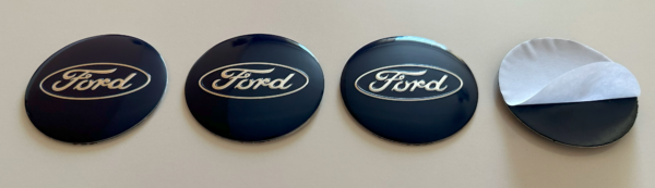 original.png 4 pcs (Set) 56mm - 2.20inch Dark Blue Ford Wheel Center Hub Caps Stickers