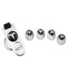 original.jpeg 4 pcs (Set) Tesla Silver Wheel Tire Valve Stem Caps + Wrench Keychain for Tesla Model X S 3 Y