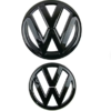 original.png 2 pcs Front & Back (Set) Volkswagen Glossy Black Front Grill Badge + Rear Trunk Lid Emblem Logo for Golf MK6