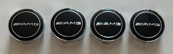 original.jpeg 4 pcs (Set) 60mm - 2.36inch Black AMG Wheel Center Hub Caps