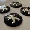 original.jpeg 4 pcs (Set) 65mm - 2.56inch Black Peugeot Wheel Center Hub Caps Stickers