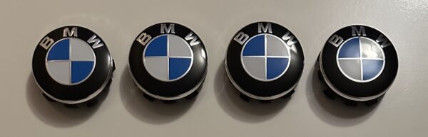 original.jpeg 4 pcs (Set) 56mm - 2.20inch Blue & White BMW Wheel Center Hub Caps