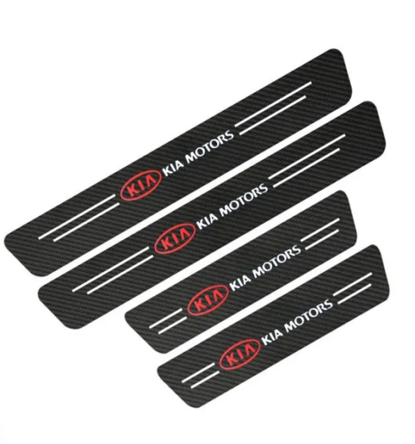 original.png 4 pcs Carbon Fiber Car Door Sill Scuff Protector Set for Kia Motors - Anti-Scratch Strip