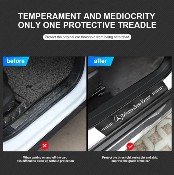 original.png 4 pcs Carbon Fiber Car Door Sill Scuff Protector Set for Mercedes Benz - Anti-Scratch Strip