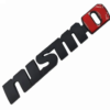 original.png 1 pcs Black Matte 3D Nismo Metal Emblem Sticker