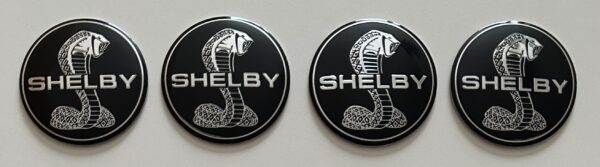 original.jpeg 4 pcs (Set) 56mm - 2.20inch Black Shelby Wheel Center Hub Caps Stickers