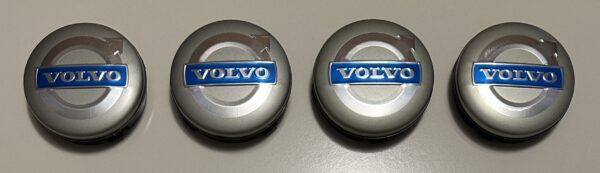 original.jpeg 4 pcs (Set) 64mm - 2.52inch Silver Volvo Wheel Center Hub Caps (3546923)