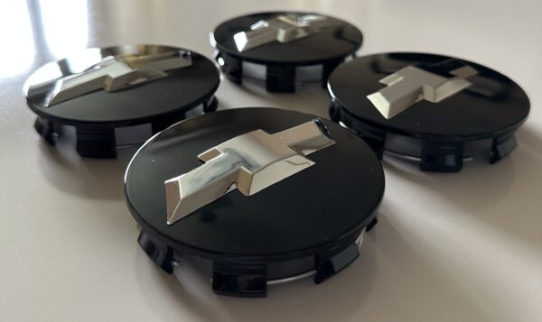 original.jpeg 4 pcs (Set) 83mm - 3.26inch Black Chevrolet Wheel Center Hub Caps