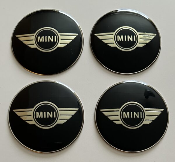 original.jpeg 4 pcs (Set) 65mm - 2.56inch Black Mini Cooper Wheel Center Hub Caps Stickers