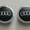 original.jpeg 4 pcs (Set) 69mm - 2.72inch Black & Silver Audi Wheel Center Hub Caps