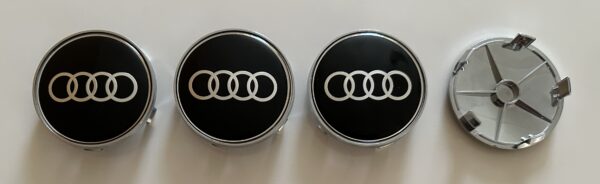 original.jpeg 4 pcs (Set) 68mm - 2.68inch Black Audi Wheel Center Hub Caps