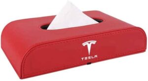 original.jpeg 1 pcs Tissue Box for Tesla Model 3/Y/S/X - Red Armrest Box