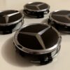 original.jpeg 4 pcs (Set) 75mm - 2.95inch Black Mercedes Benz Star Logo Wheel Center Hub Caps